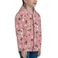 thumbnail image 5 of Naloa Rose Flowers Teenage Zipper Hoodie, Long Sleeve Zip Up Hoodies Casual Jackets Tops for 7-12 Years-Small, 5 of 6