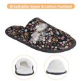 thumbnail image 3 of KLL Daisies Flowers Slippers for Women Men House Slip on Indoor Outdoor Bedroom Furry Fleece Lined Ladies Comfy Anti-Skid Rubber Hard Sole-Medium, 3 of 8