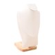 thumbnail image 4 of Expositor de joyas con adorno de madera, soporte para guardar collares y bustos de joyería. Blanco L, 4 of 9