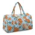 thumbnail image 2 of Garronmavis Large Quilted Duffle Bag for Women, Floral Hibiscus Weekender Bag Travel Overnight Carry On Bag for Gym Dance Hospital Trips, 2 of 7
