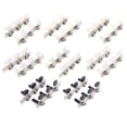 thumbnail image 2 of 6 Pcs Piquets d'Accordage de Guitare Classique Accordeurs Engrenages Ouverts Têtes de Machine Chrome Partie 3R+3L Style2, 2 of 4