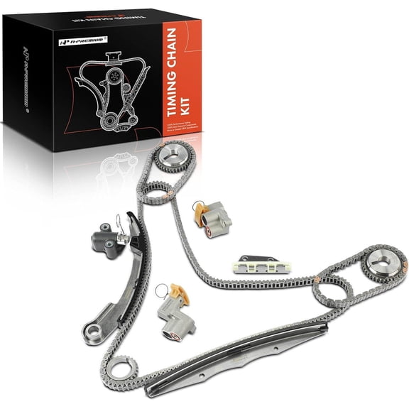 A-Premium 12PCS Engine Timing Chain Kit W/Tensioner & More [fits DOHC, 6Cyl 4.0L] Compatible with Nissan Frontier 05-15, NV1500 NV2500 NV3500 12-15, Pathfinder Xterra 05-12 & Suzuki Equator 2009-2012