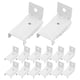 thumbnail image 2 of 20pcs Wall Mount Brackets For Flexible Curtain Track: Bendable Drapes Rail Mounting Hardware - Ceiling Drapery Curved Rods, 2 of 3