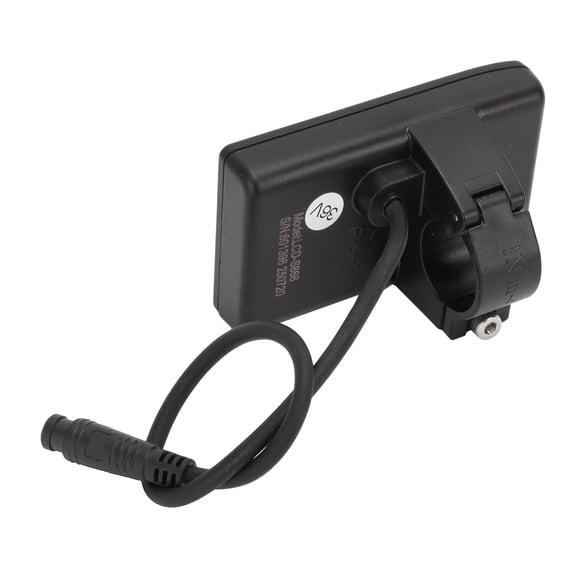 Brynna Electric Bike Display ScreenBike Electric Bike LCD Display Meter S866 ABS Electric Bike Control Panel with 6 Pin Water Proof Connector for Scooter Modification