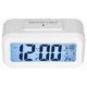 thumbnail image 1 of Réveil numérique LED grand écran, veilleuse électronique, fonction snooze, pour chambre à coucher, maison, bureau, blanc, 1 of 4
