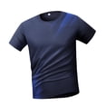 thumbnail image 5 of TEAJOPSUU Men's Graphic Print Sports T-Shirt Quick Dry & Moisture-Wicking Odor-Resistant & Stretchy & Wrinkle Resistant D-Dark Blue, 5 of 5