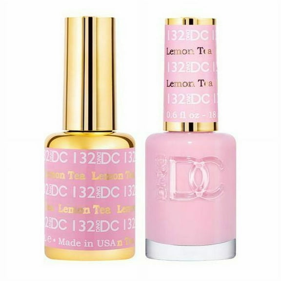 DND - DC Duo Soak off Gel & Matching nail polish - 132 lemon Tea