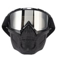 thumbnail image 3 of Skull Goggles  PC Sponge Detachable Adjustable Motorcycle Protective  For Off Road Riding Hiking, 3 of 8