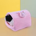 thumbnail image 4 of Cozy Cartoon-themed Winter Bed for Small Pets Semi-enclosed Hamster Nest with Hanging Hook and Soft, Vibrant Colors, 4 of 9