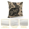 thumbnail image 4 of Qinduosi Decorative Farmhouse Pillow Cover Inches Inches, Rustic Style Vintage Rabbit Throw Pillow Cover , Cover only, 4 of 5