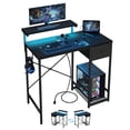 thumbnail image 1 of Escritorio Gamer X-cosrack de 85 cm con luces LED y tomacorrientes, 1 of 9