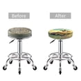 thumbnail image 5 of Round Bar Stool Seat Covers, Western Sky Desert Cowboy Elastic Round Chair Cover Stool Seat Slipcover Bar Stool Cushions Round Pad for 12-14 inch, 5 of 7