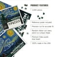 thumbnail image 5 of Lantern Press 1000 Piece Jigsaw Puzzle, Washington, Bigfoot Country, Starry Night, 5 of 5