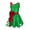 Green, variant on Kids Girls Christmas Elf Shiny Sequined Ballet Dance Ice Skating Performance Leotard Dress Size 4-14 Red 12