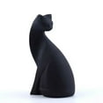 thumbnail image 2 of Elegant Resin Cat Figurine Sculpture Modern Desktop Decoration Unique Home Bookshelf Ornament for Cat Lovers, 2 of 8