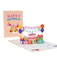 thumbnail image 5 of Kezqiaxn Happy Birthday Card, Birthday Flag Pulling Cake Card, Birthday Greeting Cards With Envelopes, 3D Funny Birthday Card, Birthday Cards for Women Her Girls Kids Men Friend, 5 of 7