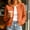 Orange women knitted cardigan fall a1, variant on Aaihamo Women Fall Winter Long Sleeve Knitted Cardigan Open Front Button Down Casual Solid Blouse Sweater, Green L