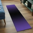 thumbnail image 4 of 2x6 Kitchen Runner Rug, Purple Black Ombre Non-Skid Rubber Backing Large Rectangle Rugs - Living Room Bedroom Home Office, Gradient Contemporary Abstract Art Indoor Floor Mat Carpets Washable Rug, 4 of 9