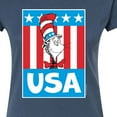 thumbnail image 3 of Dr. Seuss - Cat In The Hat USA - Juniors Fitted Graphic T-Shirt, 3 of 6