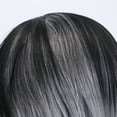 thumbnail image 2 of Soimiss Shoulder Wig For Women Black Light Gray Cap Easy To Wash And Care Natural Look For Daily Wear And Cosplay, 2 of 8