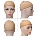 thumbnail image 2 of Mesh Wig Cap Net Natural Nylon Wig Caps (24PCS - Light Brown), 2 of 5