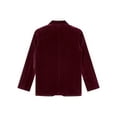 thumbnail image 6 of Miutii Kids Boys Velvet Gentleman Blazer One Button Dressy Suit Jacket Causal Party Formal Tuxedo Burgundy 14, 6 of 9
