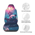 thumbnail image 4 of Wukai DJ Panda Hot Air Balloon Full Set Car Seat Covers with Soft Padding Universal Auto Front Seats Protector and Cushion Mat, 4 of 5