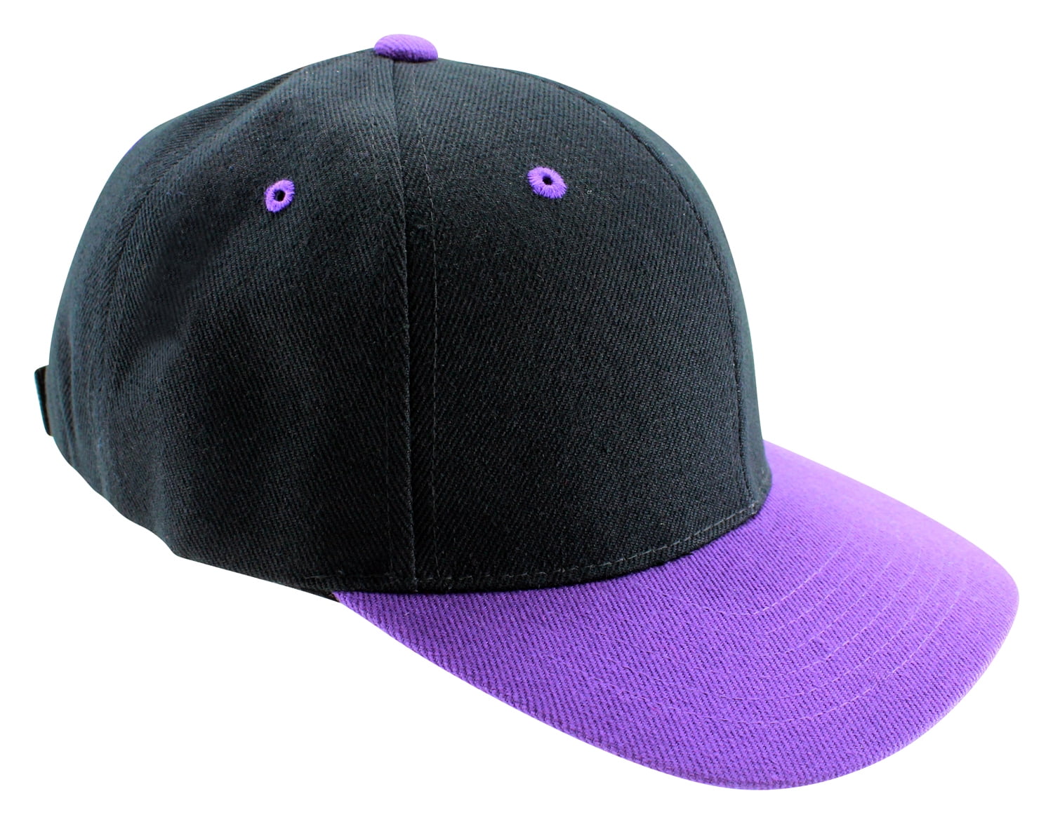 Two Tone Baseball Caps Cotton Canvas Adjustable Velcro Strap Curved