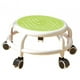 thumbnail image 3 of Taburete de ruedas universal, taburete de asiento de rodillo bajo, cambio de zapatos móvil, taburete giratorio de 360 degree de bajo ruido para barbería, verde Macarena Asiento rodante bajo, 3 of 8