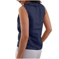 thumbnail image 6 of Annhoo Button Shirts for Women Sleeveless Lapel Collared V Neck Tank Tops Summer Loose Beach Lounge Blouses, 6 of 7