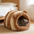 thumbnail image 6 of Taicans Winter Warm Cat Bed Cave with Removable Washable Cover,Cozy Two-Purpose Pet House for Small Medium Cats and Dogs,20.9x17.7x11.8 Inch Indoor Pet Bed for Comfort and Warmth, 6 of 6
