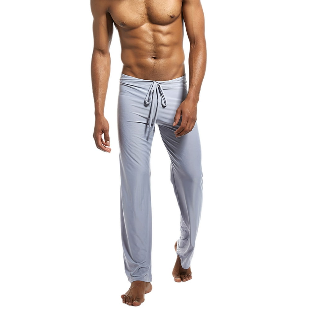 Bagilaanoe - Bagilaanoe Men Ice Silk Long Pants Sport Yoga Pants Pyjama ...