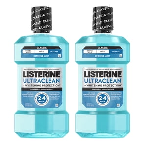 Listerine Ultraclean Intense Antiseptic Mouthwash, 2 x 1L