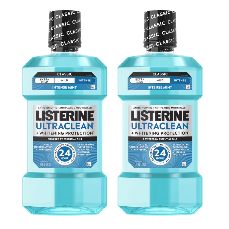 Listerine Ultraclean Intense Antiseptic Mouthwash, 2 x 1L photo 1