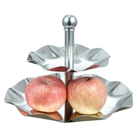 

Leaf Tray Two Tiered Tray for Desserts Cupcakes Fruits Cheese