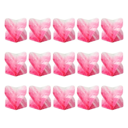 Uxcell Standard Dart Flights, 15 Pack Flights Geometric Pattern, Pink, White