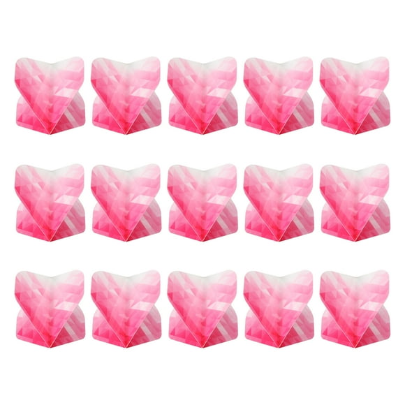 Unique Bargains Fléchettes Standard, Lot de 15 Motifs Géométriques, Rose, Blanc