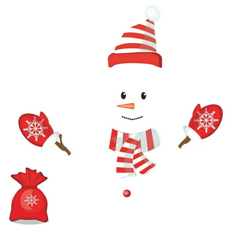 

Christmas Snowman Refrigerator Sticker Adorable Fridge Magnet Sticker Decoration
