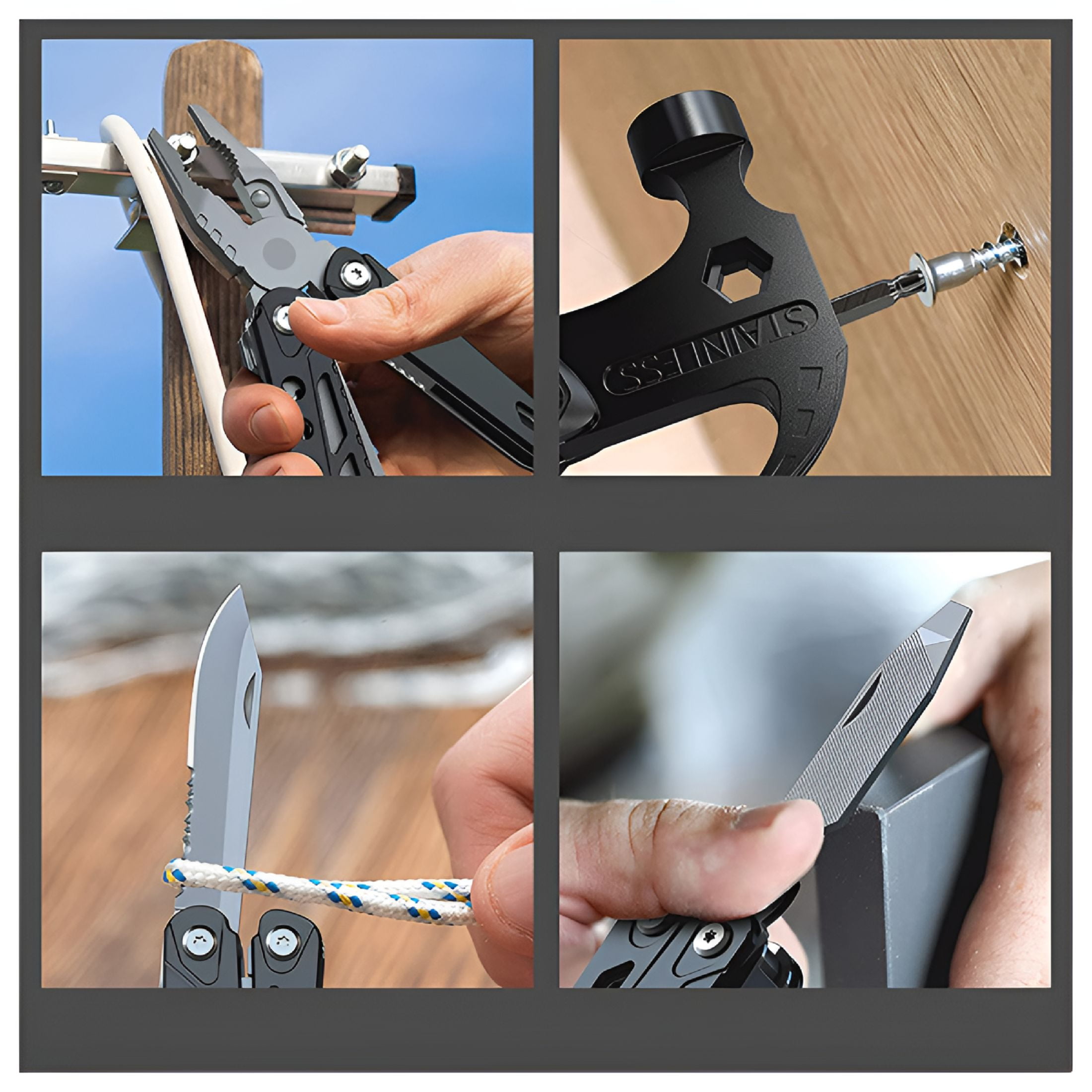 FACEGA Car Accessories Gifts for Men Multitool Cool Gadgets Survival Hiking Tools Mens Gifts for Christmas Stocking Stuffers for Men