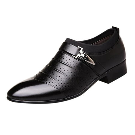 XZNGL Leather Dress Dress Shoes Mens Business Dress Pointed Leather ...