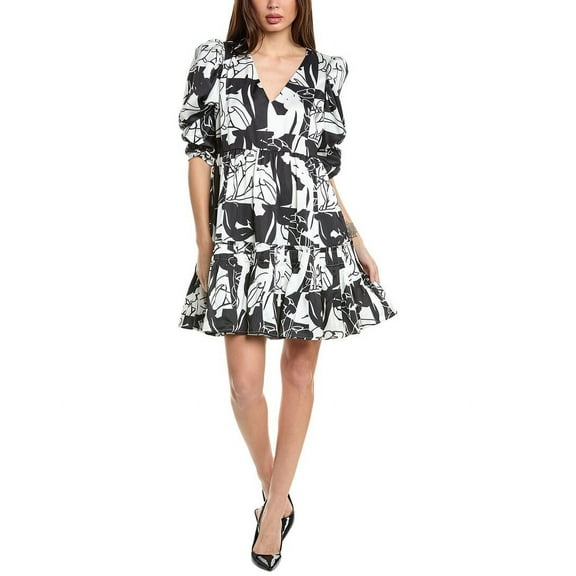 CROSBY by Mollie Burch womens Blake Mini Dress, m, Black