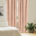 thumbnail image 3 of Ambesonne Marine Window Curtains, Geometric Paper Boat Pattern, Each 28" W x 63" L, Rust Orange and White, 3 of 5