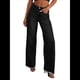 thumbnail image 1 of Pantalones Vaqueros de Pierna para Mujer, Cintura Alta, Elásticos, con Dobladillo Sin Rematar Negro XL, 1 of 7