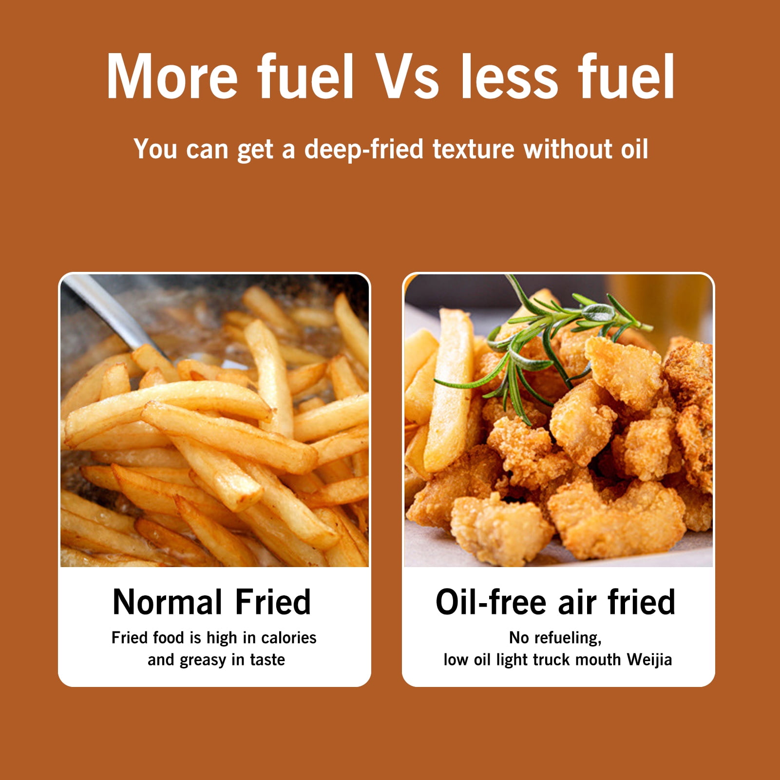 7.2 Quart 2400W Air Fryer Oven 360℃ Circulating Heating Air Frier Cookers, Air Fryer, Bake, Press, Grill