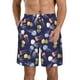 thumbnail image 1 of Balery Colorful Jellyfish Traje de Baño Estilo Hawaiano para Hombre, Shorts de Secado Rápido con Bolsillos-XX-Large, 1 of 6