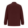 thumbnail image 4 of Xyxonk Shirts for Men Casual Button Down Collar T Shirt Corduroy Fall Winter Collar Long Sleeve Henly Shirts Lightweight Solid Color Shirts Clothing Wine L, 4 of 6