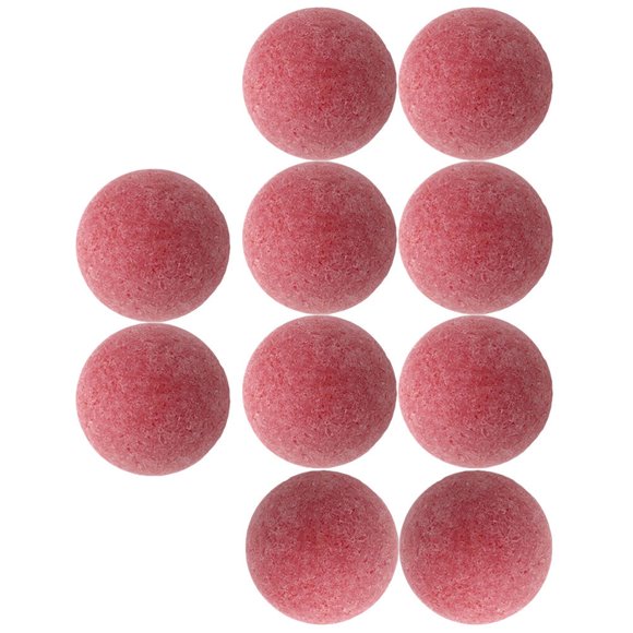 LEEYNEER10pcs 36mm Indoor Table Soccer Balls for Football Game Matte Finish (Pink)