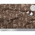 thumbnail image 2 of Soimoi Brown Cotton Duck Fabric Batik Tie-Dye Printed Craft Fabric by the Yard 44 Inch Wide, 2 of 3