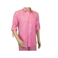 thumbnail image 3 of Men INSERCH premium Soft Linen Breathable 2pc Walking Leisure suit LS29116 Pink, 3 of 4