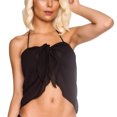thumbnail image 4 of Inevnen Women Short Sarongs Beach Wrap Sheer Bikini Wraps Chiffon Cover Ups for Swimwear, 4 of 8